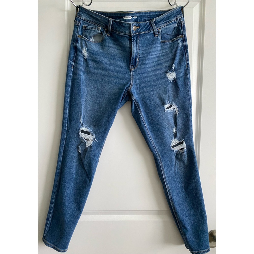 Old Navy Rockstar Super Skinny Mid Rise Jeans